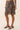 Leopard Mesh Knee Skirt