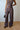 Chocolate Pinstripe Pleated Wide Leg Pants