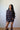 Navy Striped Knit Cardigan & Shorts Set (Sold as a Set)
