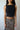 Black Sheer Trim Cropped Boat Neck Tank